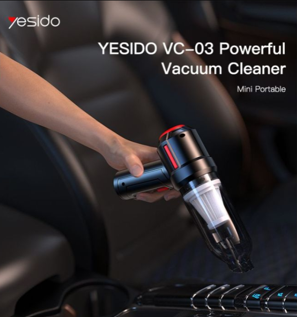 Rechargeable Mini Vacuum Cleaner – Portable Cordless Handheld Car & Home Vacuum (4000Pa Suction)
