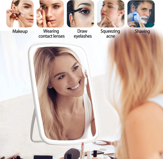 Touch Screen Makeup Mirror with LED Lights with 3 Color Modes