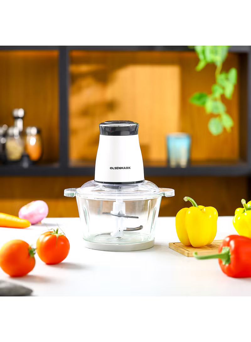 Electric Vegetable Chopper 650W – 2L Large Capacity Food Processor