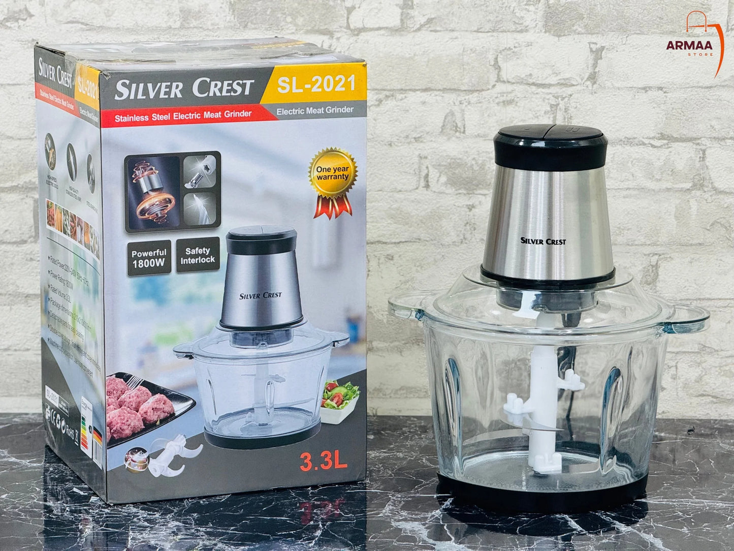 Electric Vegetable Chopper 650W – 2L Large Capacity Food Processor