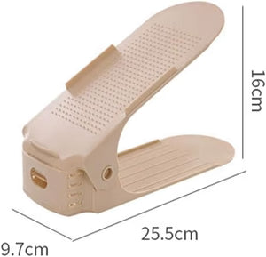 Foldable Shoe Organizer Stand – Adjustable Space-Saving Shoe Storage for Wardrobe & Closet