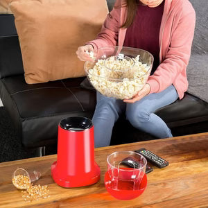 Oil-Free Popcorn Maker 1200W – Hot Air Popper Ready in 2 Minutes