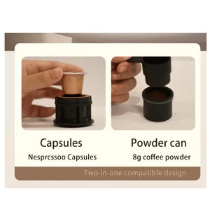 Portable Espresso Coffee Maker – 20 Bar Pressure, USB-C Rechargeable