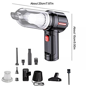 Rechargeable Mini Vacuum Cleaner – Portable Cordless Handheld Car & Home Vacuum (4000Pa Suction)